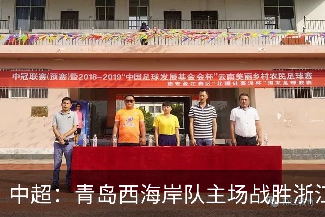中超：青岛西海岸队主场战胜浙江队 连续12轮不败