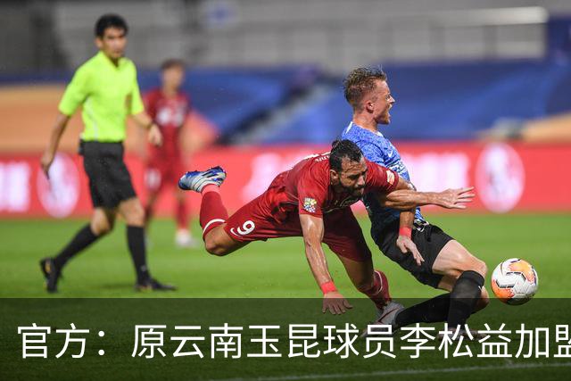 官方：原云南玉昆球员李松益加盟上海申花，现年33岁司职中卫